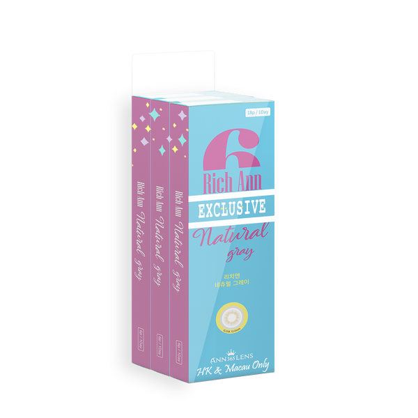 Rich Ann Natural Gray 自然亮灰 (1 Day / 6片)