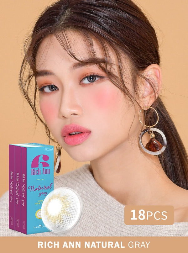 Rich Ann Natural Gray 自然亮灰 (1 Day / 6片)