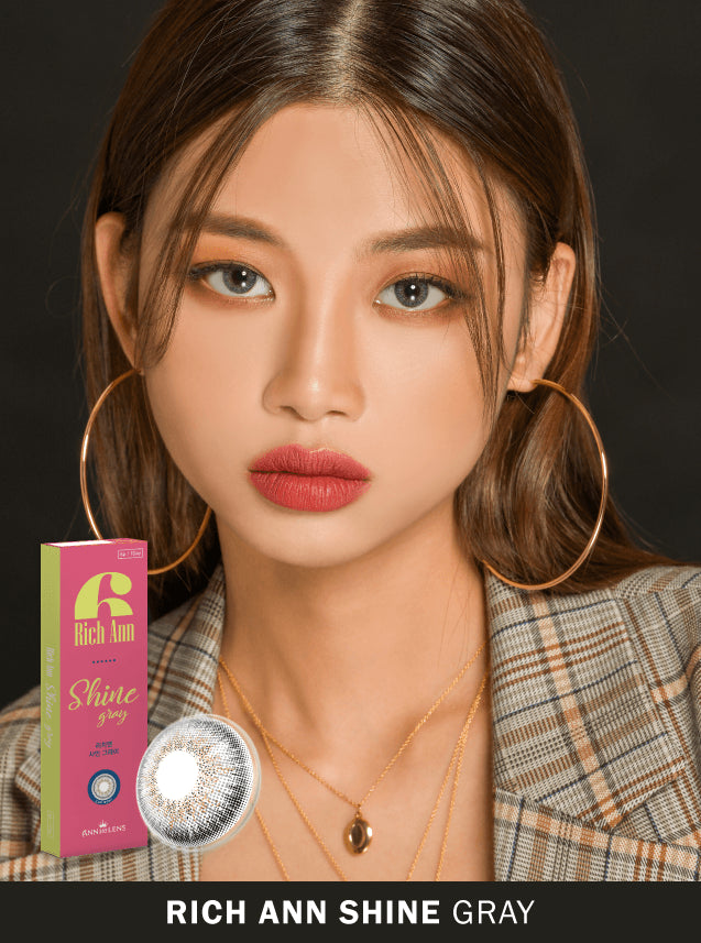 [清貨 數量有限]Rich Ann Shine Gray 星際亮灰(1 Day/6片)(2027/5月-2028/5月到期)
