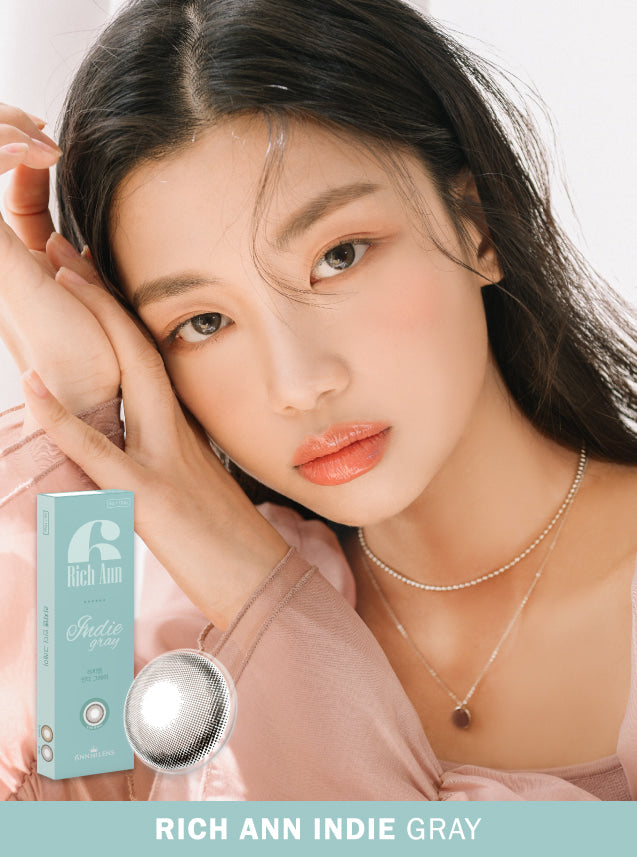 [清貨 數量有限]Rich Ann Indie Gray 個性酷灰 (1 Day/6片)(2027/5月-2028/5月到期)